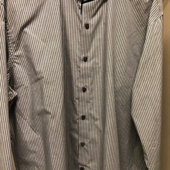 Kenneth Cole Gray and White Button Up - Picture 2 of 6